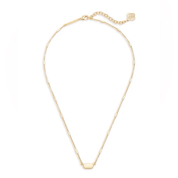 KENDRA SCOTT FERN Pendant Gold Station Necklace - Picture 2 of 3